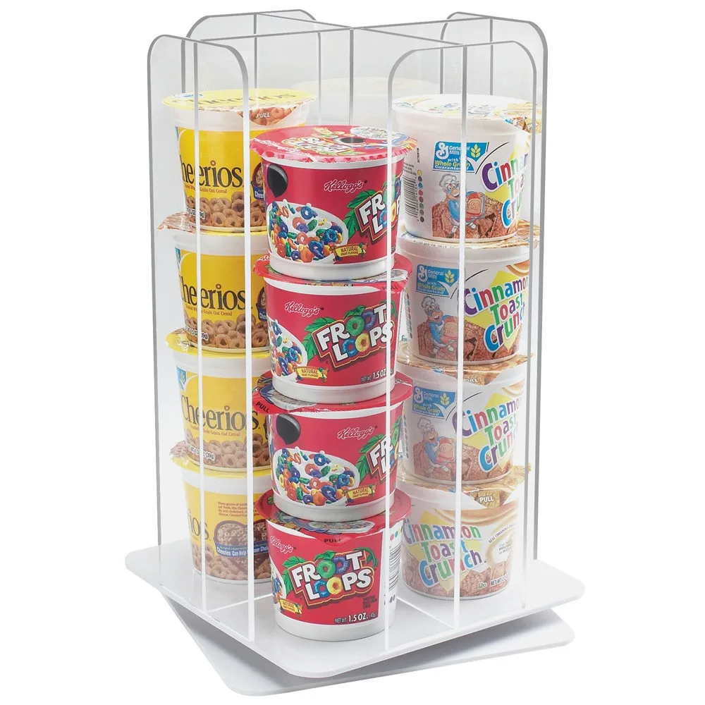 Clear Acrylic Revolving Cup Cereal Organizer Holder Display Rack Buy