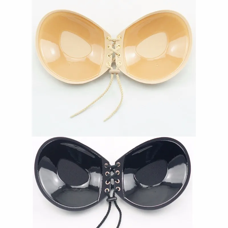 New Strapless Self Adhesive Bra Sexy No Back Invisible Push Up String Bra C D Size Buy