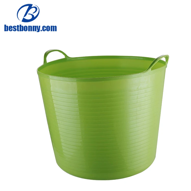 colored plastic buckets