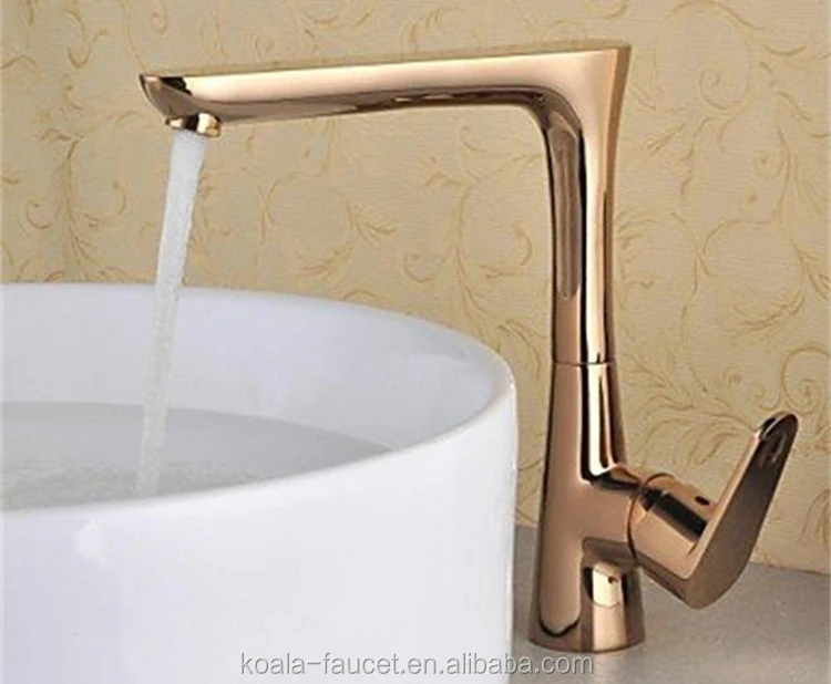 Cupc Polished Chrome Rose Gold Bathroom Kitchen Vessel Sink Faucet