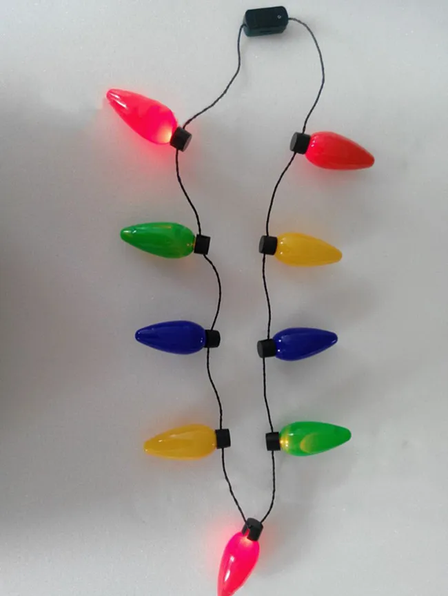 Flashing Christmas Light Necklace Party Decoration Led Bulb Christmas
