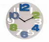 Emboss number home decor wall clock