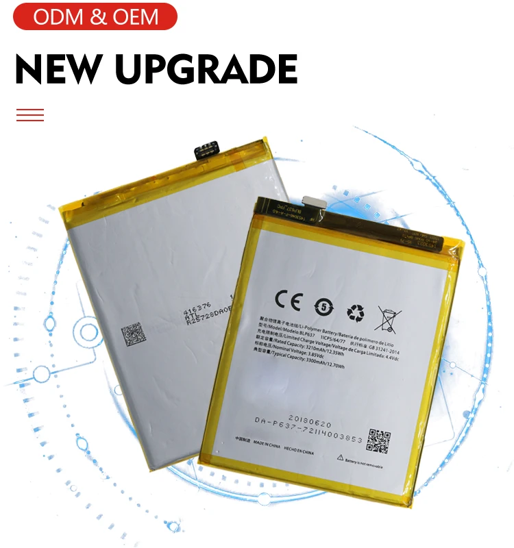 High Capacity 3300mAh BLP637 Battery for Oneplus 5T