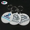 Maker Custom Cool Design Double Side 3D Logo Contrast Color Plastic Rubber Keychain Labels for Gifts