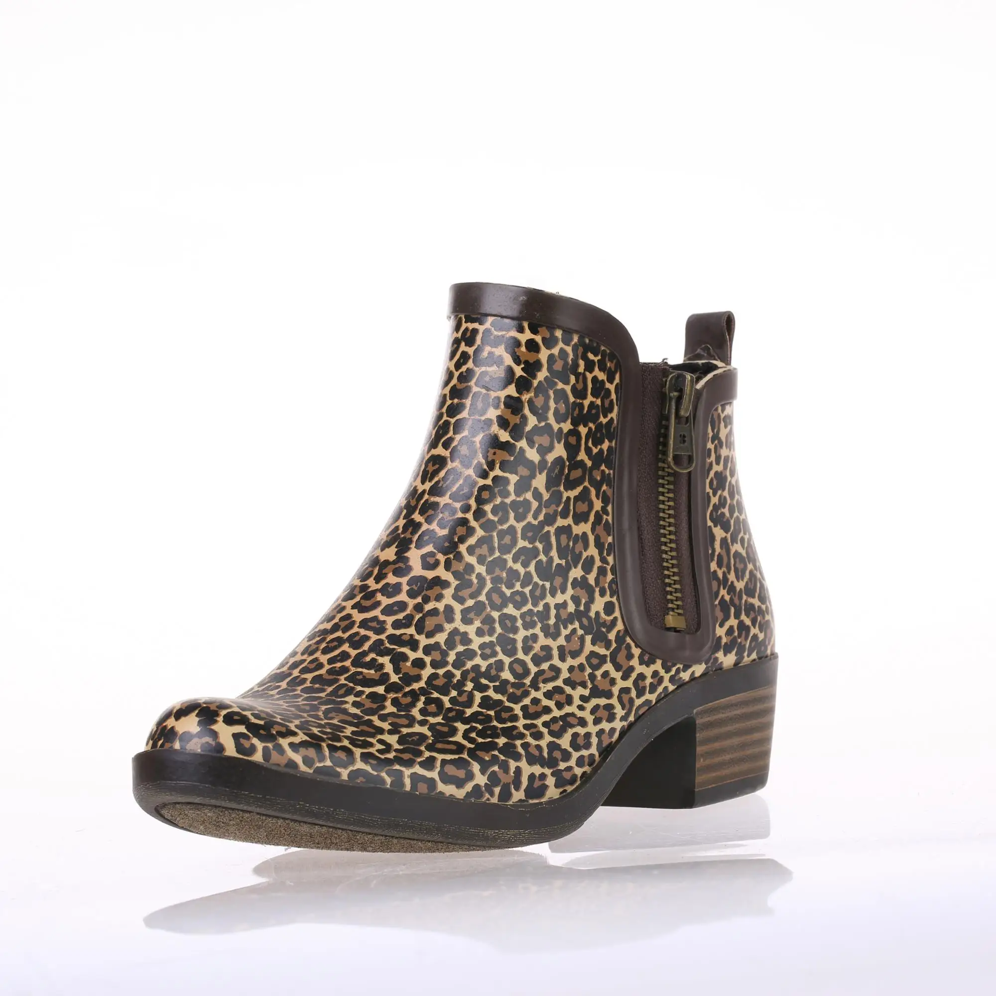 leopard print rain boots womens