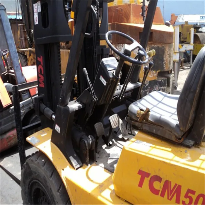 Used 5 Ton Tcm Forklift Fd50 With Good Working Efficiency Used Komatsu
