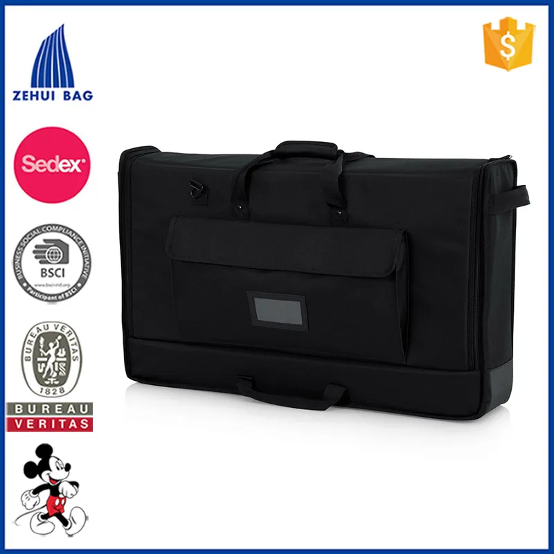 Rockville TVB2732-1 Padded Travel Bag For 27" To 32" LCD/LED TVs & Monitors – Nylon, Black