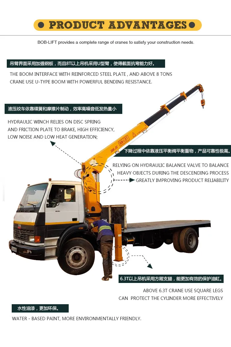 Dafc 3 To 4 Tons Hydraulic Mobile Truck Mounted Crane Buy Hiab Crane