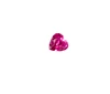 synthetic corundum ruby stone 4*4 heart-shaped lab created ruby