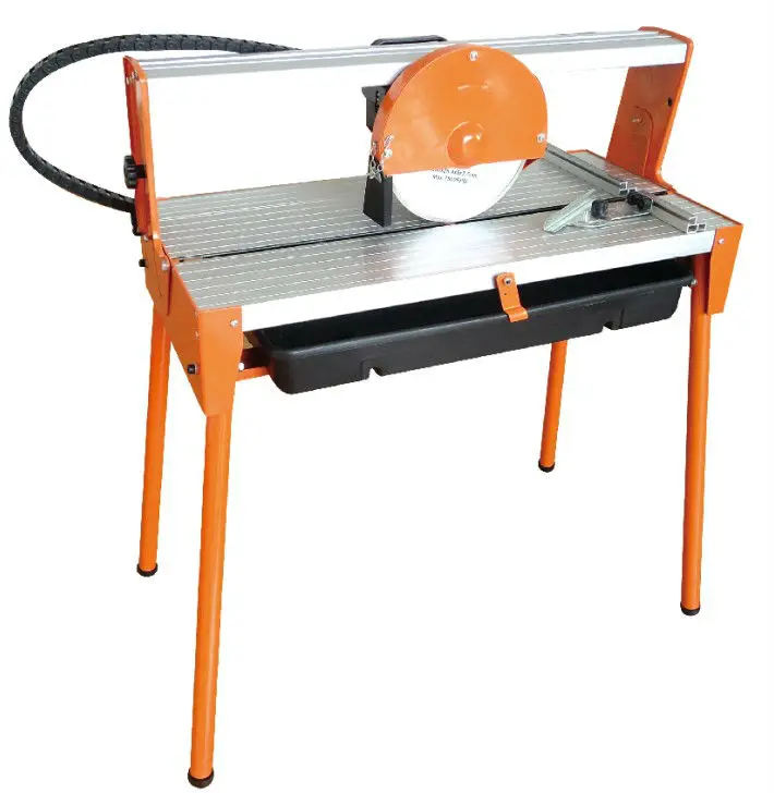 Ce Gs 800w 200*25.4*2.4mm Cutting Length Bridge Saw For Granite / Tile