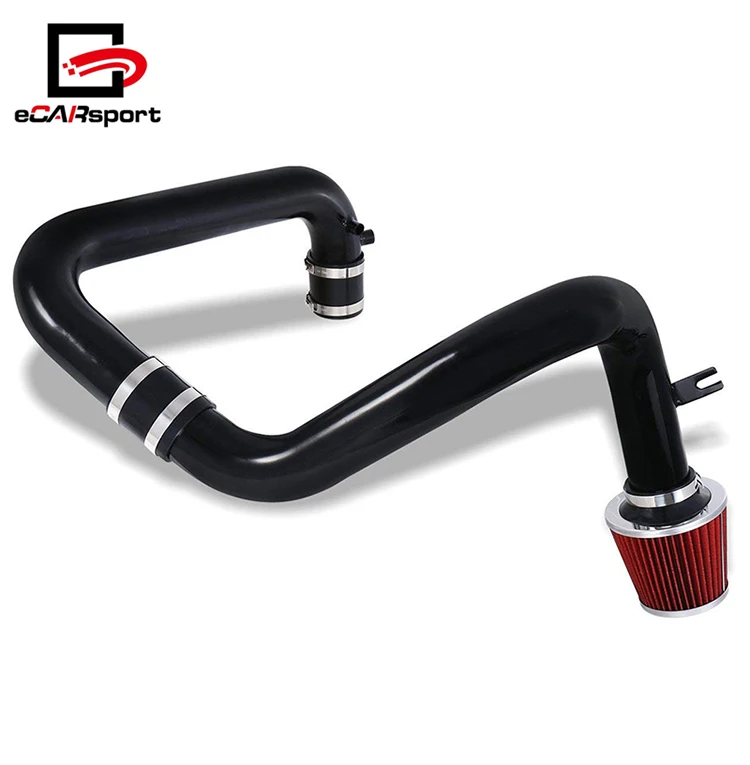 01-05 Honda Civic Mt Dx Lx 2.5/" Black Piping Cold Air Intake Induction System