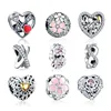 LZESHINE Family Love Tree Hearts 925 Sterling Silver Bracelet Charm
