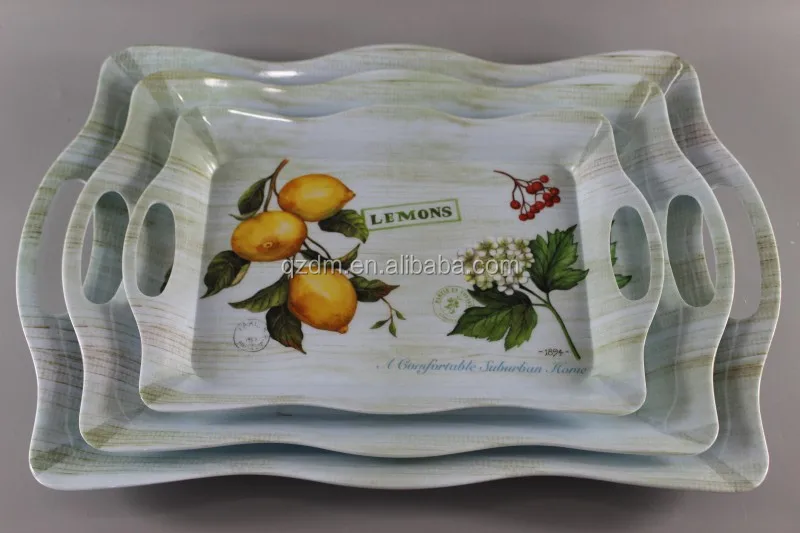 3pcs Melamine Serving tray set ,Homeware tray