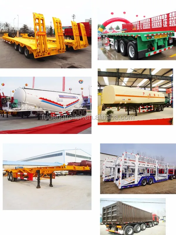 Fudeng brand Cement bulker semi tank trailer with diesel machine,engine,pump installed