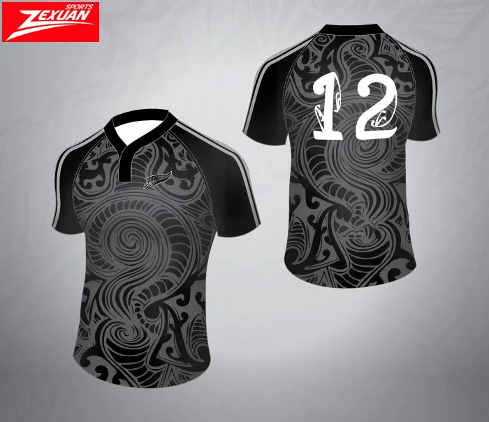 2017 New Zealand Design Custom Dye Sportswear Sublimated Rugby Jersey Buy Sublimated Rugby