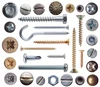 fasteners ( hex bolt and nut and thread rods and screws and anchors and drywall screw)