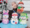 wholesale large christmas stuffed plush snowman soft toy for kids