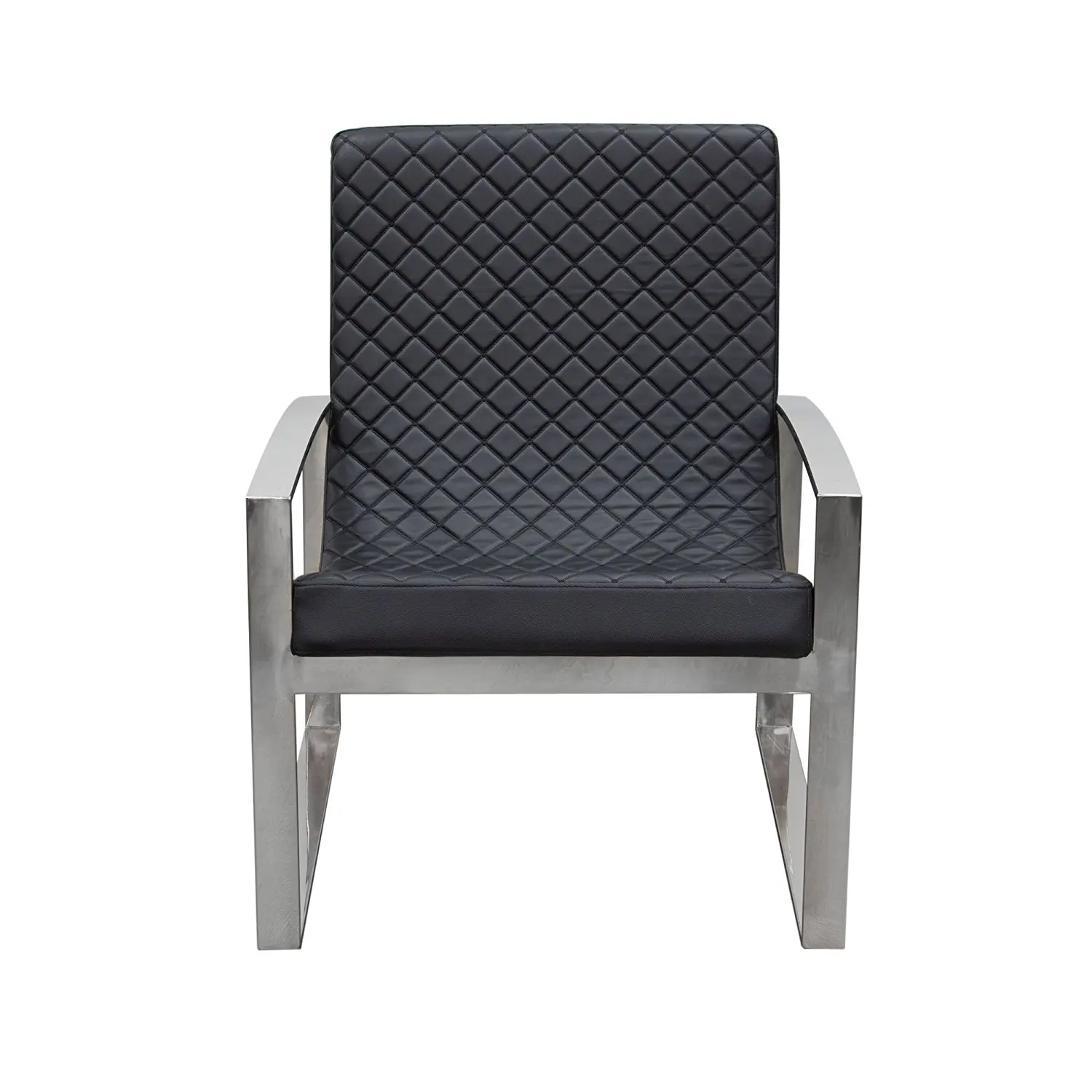 Zuo Aristocrat Sofa Find Deals On Line At Get Quotations Aristocrat Accent Chair With Diamond Tufted Quilt And Stainless Steel Frame By Sofa Black