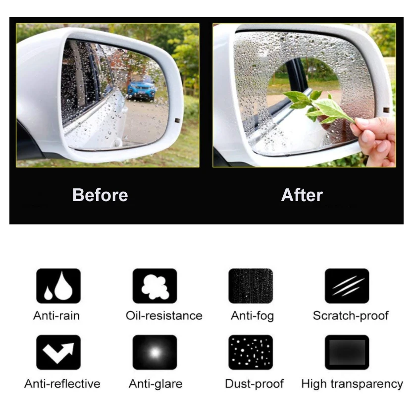 Rainproof Waterproof Membrane Car Rearview Mirror Antifog Film Buy