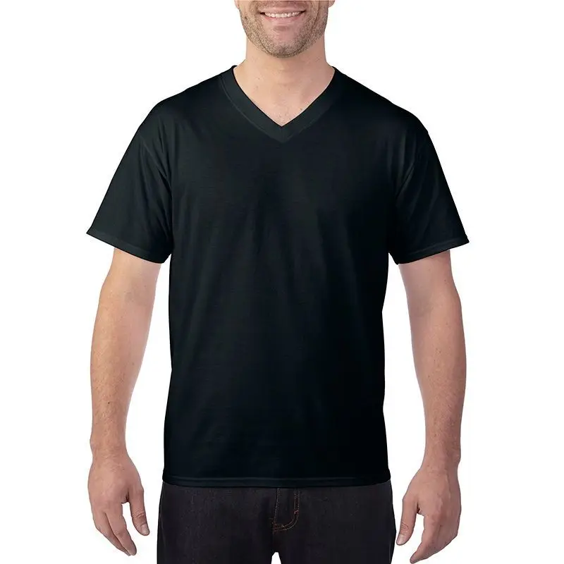 Good Quality Cheap Wholesale 100 Cotton Men Oem Logo Blank Plain V