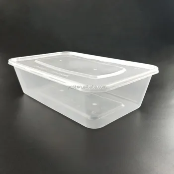 Wholesale 2000ml Clear Rectangular Plastic Lunch / Food / Salad Storage ...