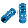 TCMT XF111204-L Aluminum 2pcs/a Set Blue Motorcycle Wheel Tire Valve Stem Caps Universal 27*8mm