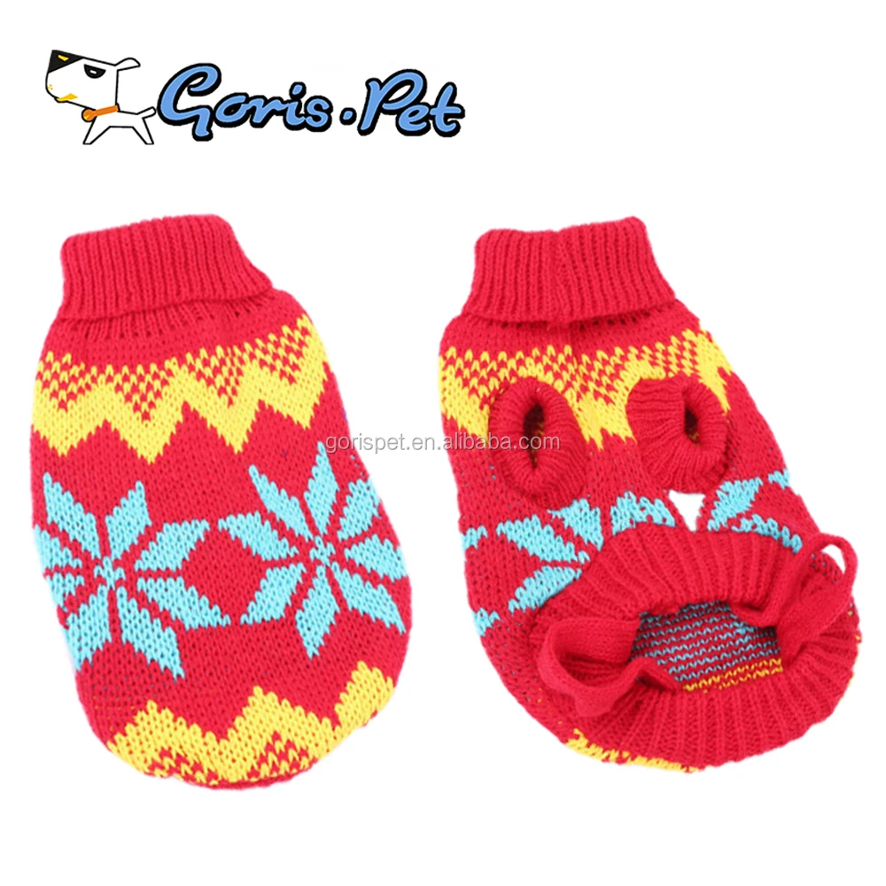 Gorispet Warm Colorful Pet Cheap Clothes Knit Sweaters For Large And
