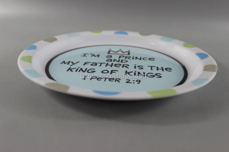 Food grade Melamine Children Dinner Plate