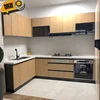 New model water resistant teak wood kitchen cabinet
