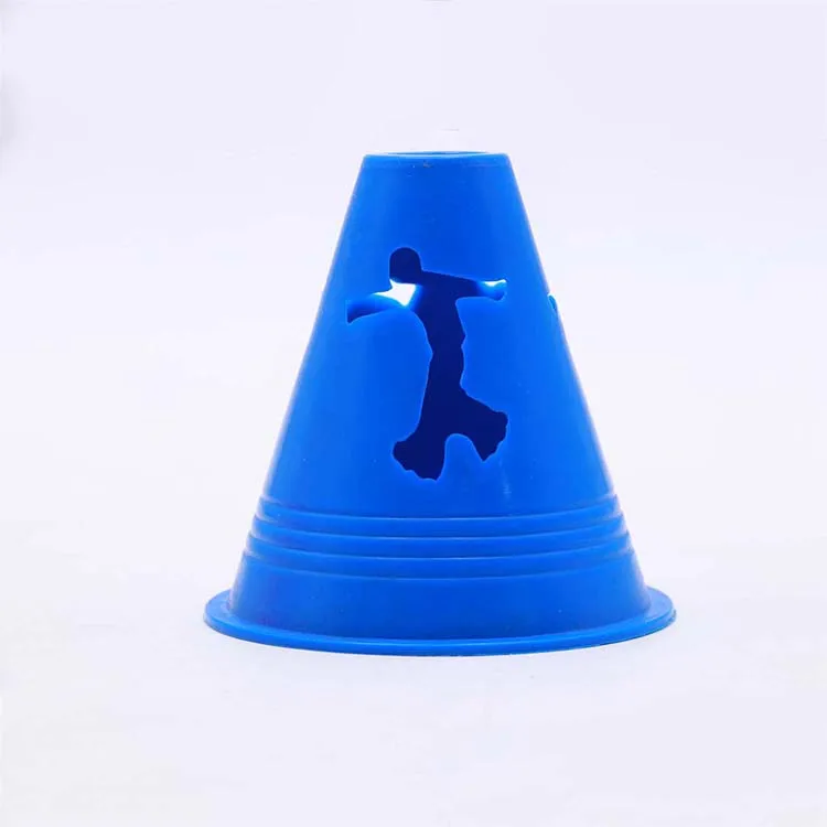 3 Inch Adult Kid Plastic Windproof Roadblock Sport Training Traffic Road Cones Set with Holes for Roller Skating