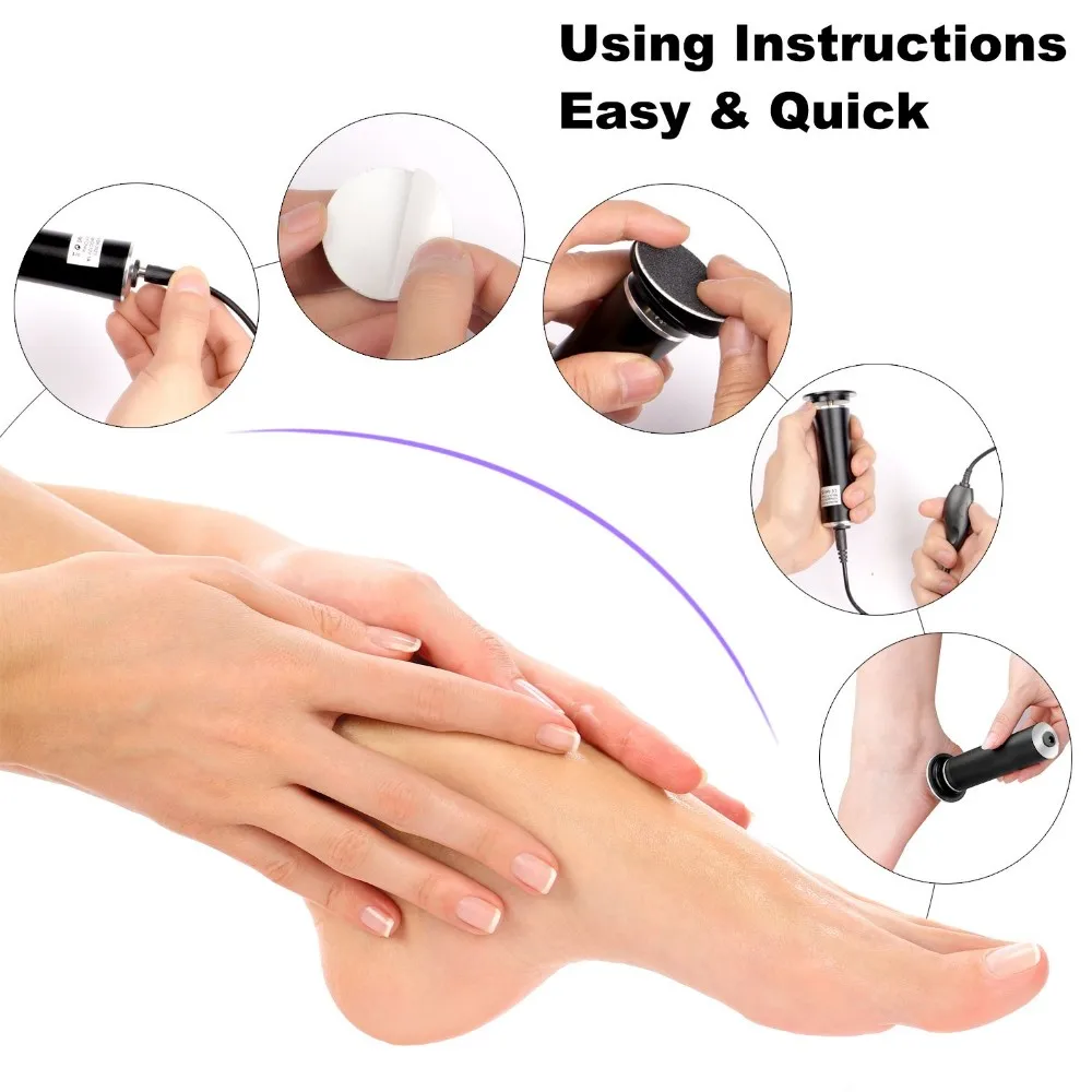 Foot File Sandpaper Discs Pedicure Tool For Dry Cracked Dead Skin On