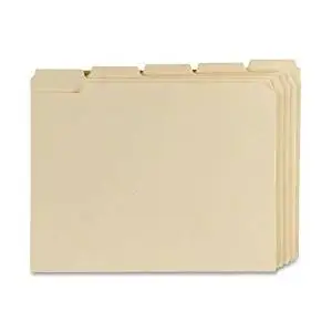 Pendaflex Essentials File Folder - Letter - 8.50quot; Width x 11quot; Length Sheet Size - 0.75quot; Expansion - 1/5 Tab Cut - Assorted Position Tab Location - 11 pt. - Manila - Manila - 100 / Box