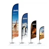 Outdoor Cheap Promotional Custom Full Color Print Beach Feather Teardrop Blade Swooper Flag Banner Hardware Pole Base