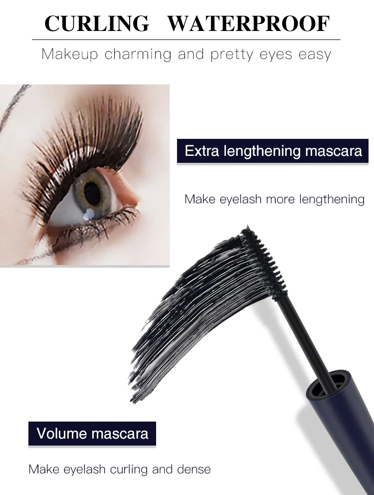 Eyes use long last waterproof curling lengthening mascara