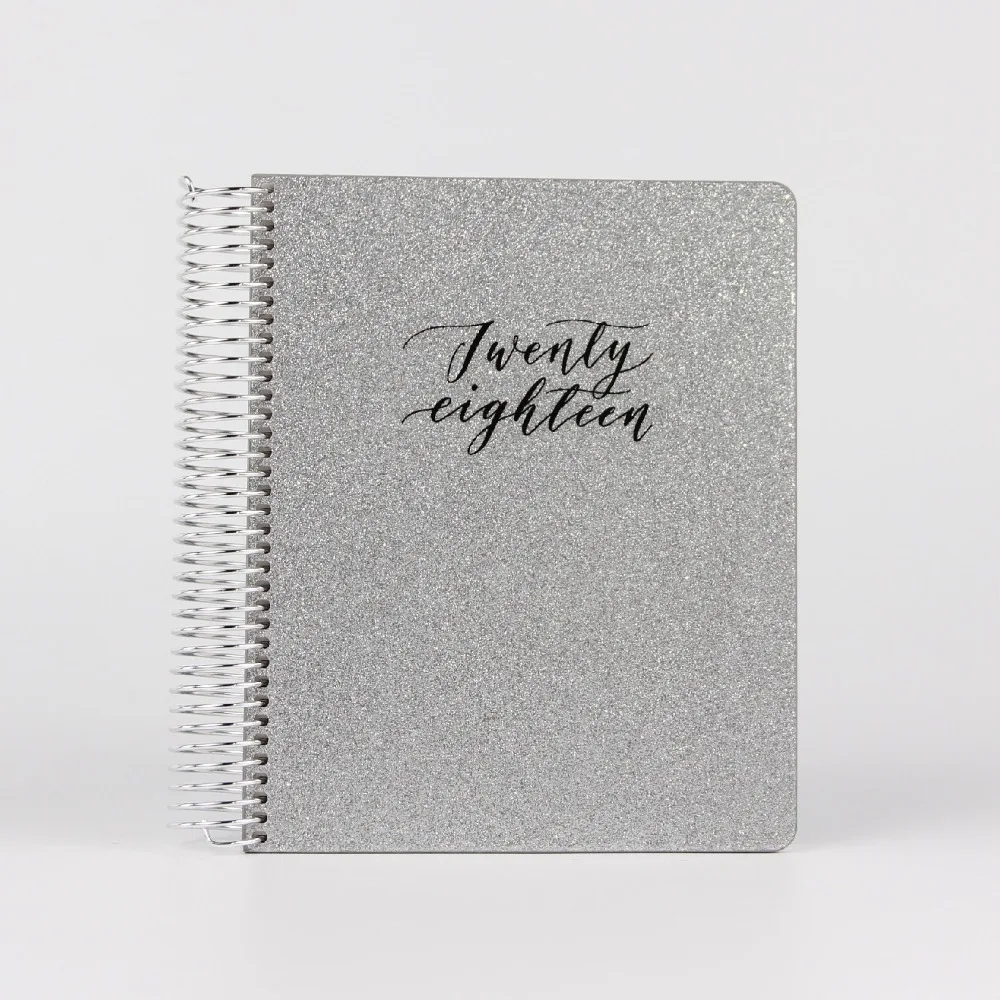 Custom Wholesale Hardcover Spiral Glitter Notebook Journal Wholesale ...