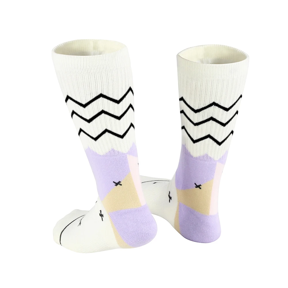Thickened Terry Smile Cartoon Print Tube Young Girl Socks