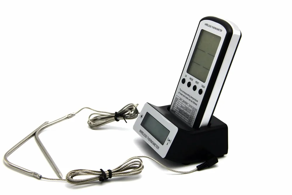 Digital Electronic Thermometer Dual Probe For Bbq,Oven,Grill With Timer