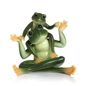 Franz Porcelain Amphibia frog father & son figurine Franz Fine Porcelain by Franz Fine Porcelain