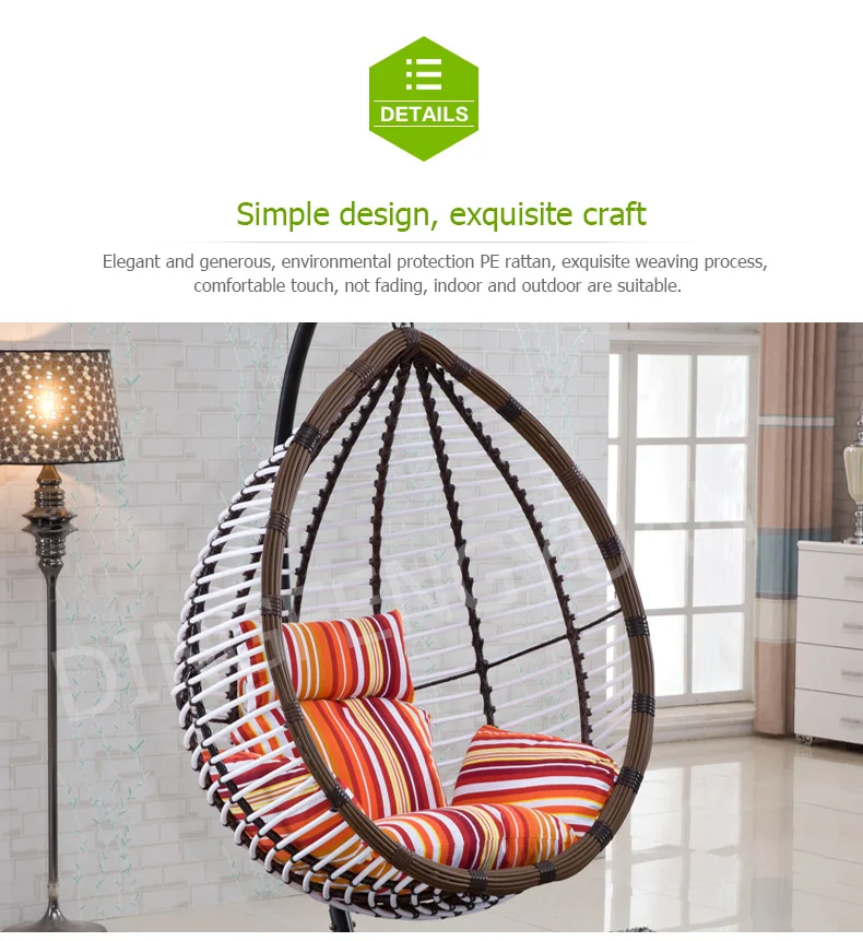 Outdoor Pod Steel Frame Patio Rattan Garden Swing Chair Buy Rattan
