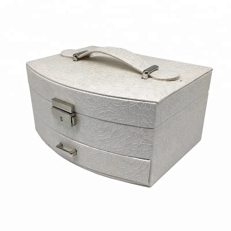 Wholesale Multidrawer Pu Leather Functional Jewelry Organizer Box