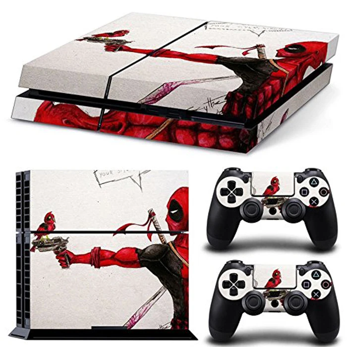 Decal Skin Vinyl Cover Sticker For Sony Ps4 Playstation Slim Console