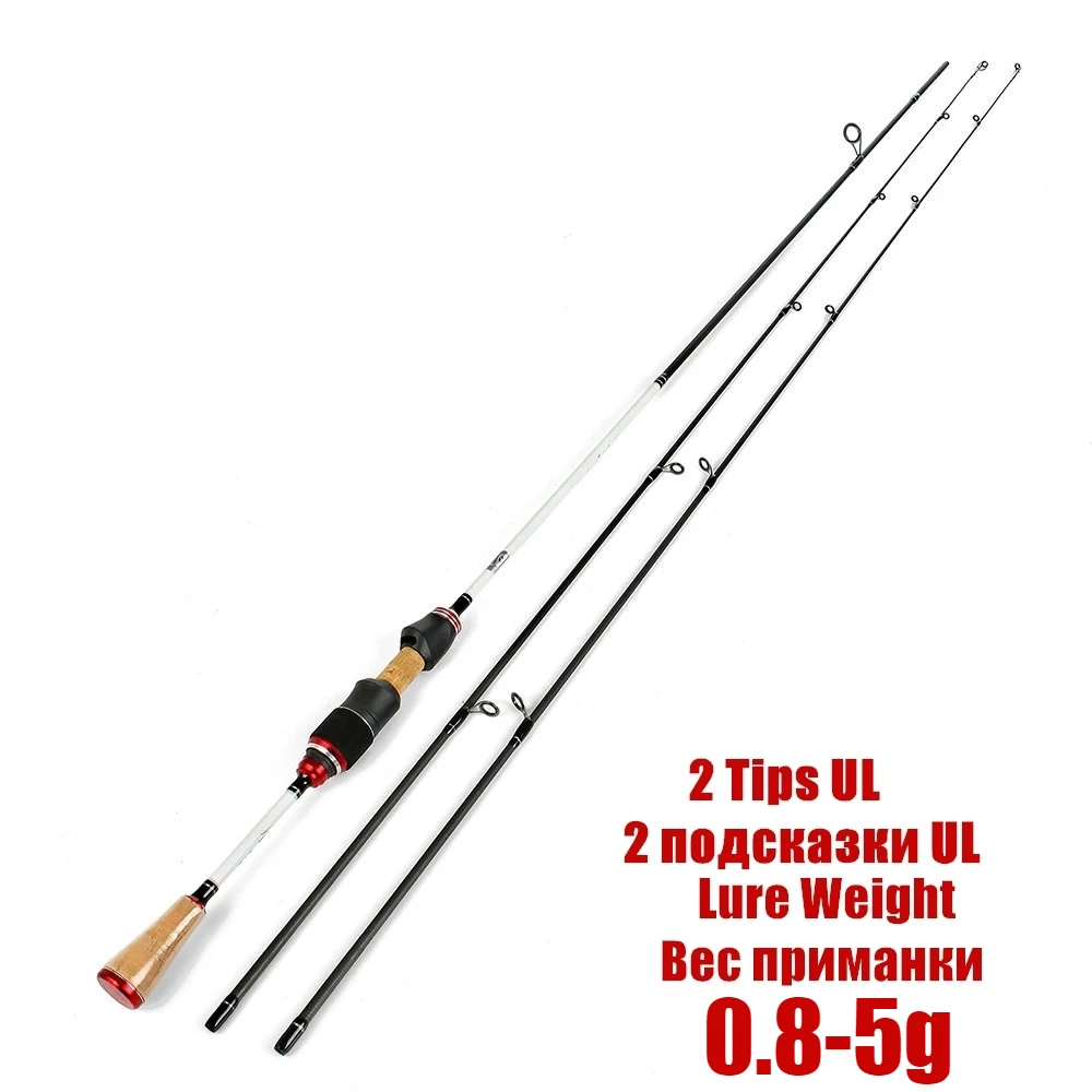 1.8m 1.98m 2.1m 2 Sections Carbon Fishing Rod Ultra Light Saltwater Spinning Rod