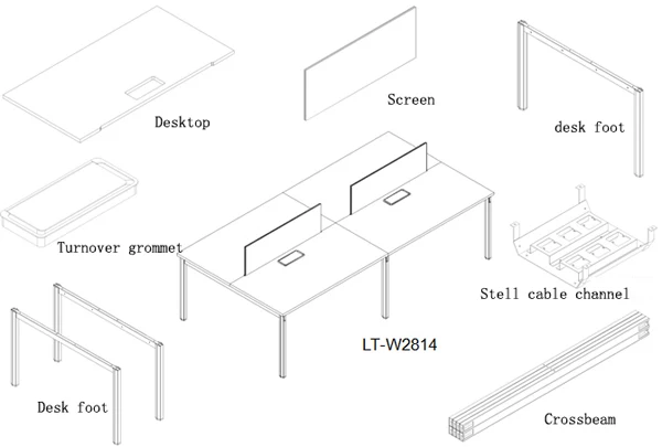 standard size of office workstation