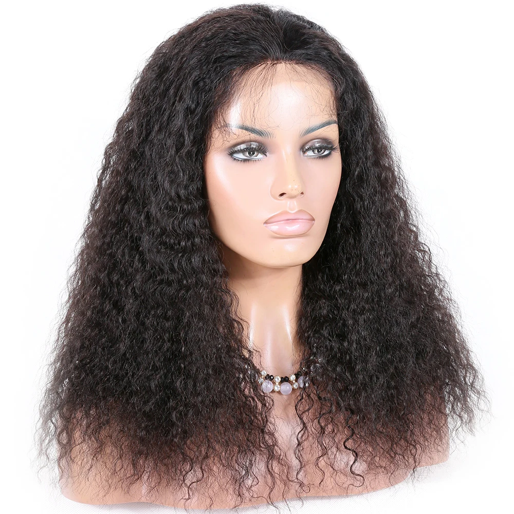 Qingdao Brazilian Deep Curl Human Hair 360 Full Lace Wig For Black ...