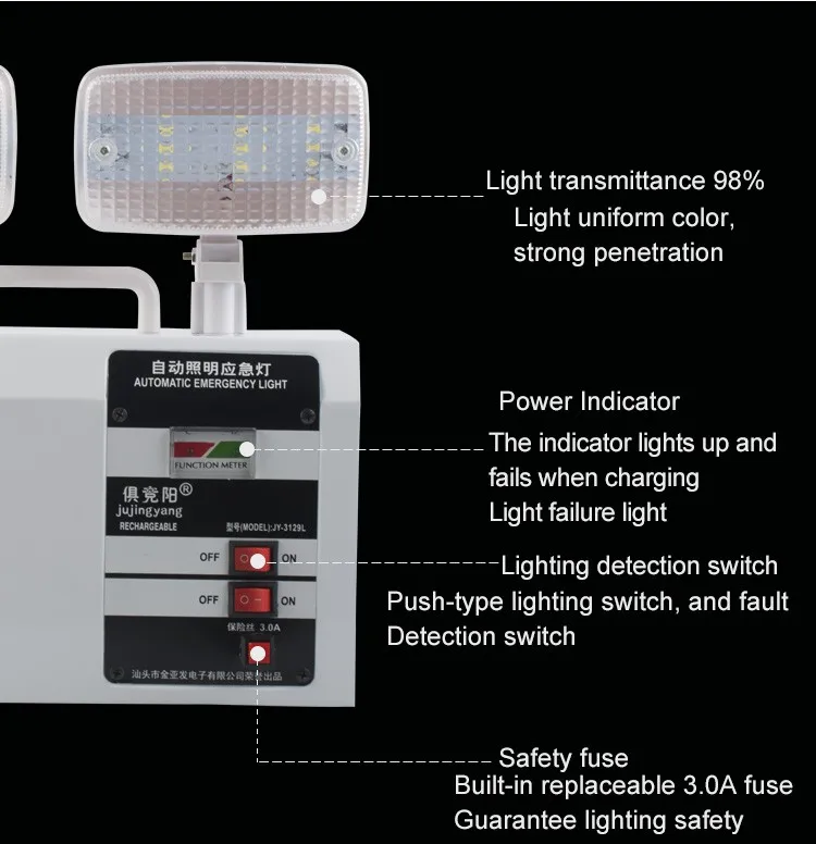 Power Failure Led Emergency Light Double 10w Emergency Light Buy