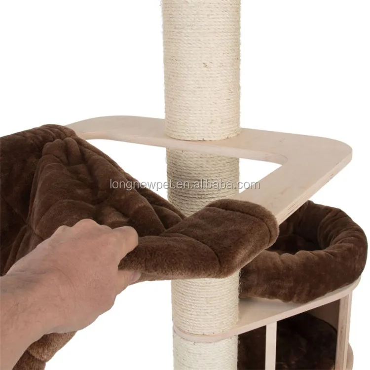 Natural Paradise Cat Tree Condo Tower Cat Furniture For Large Cats
