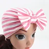 Baby bow tie turban hats/kids stripes bow turban headband