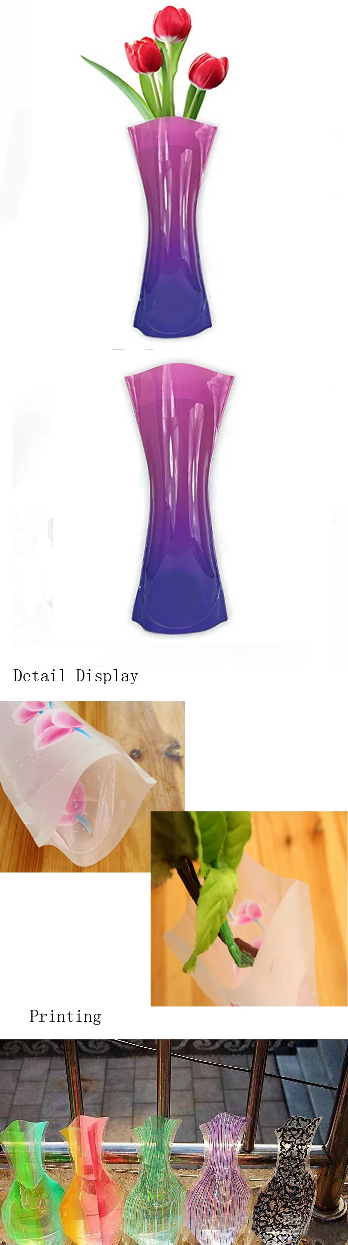 plastic flower vase