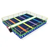 Combined indoor trampoline equipment / entertainment fitness playground equipment