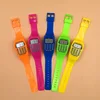 LED Calculator Silicone Watch Electronic Digital Chronograph Kids Children Boys Girls Sport Rubber Wrist Watches
